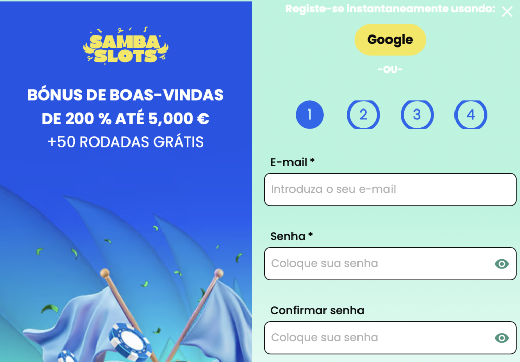 Como Criar Conta em um Cassino Online